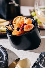 Cuenco Sarnıç Echo en Mármol Negro - El Ritmo Silencioso del Agua sobre Piedra Ancestral