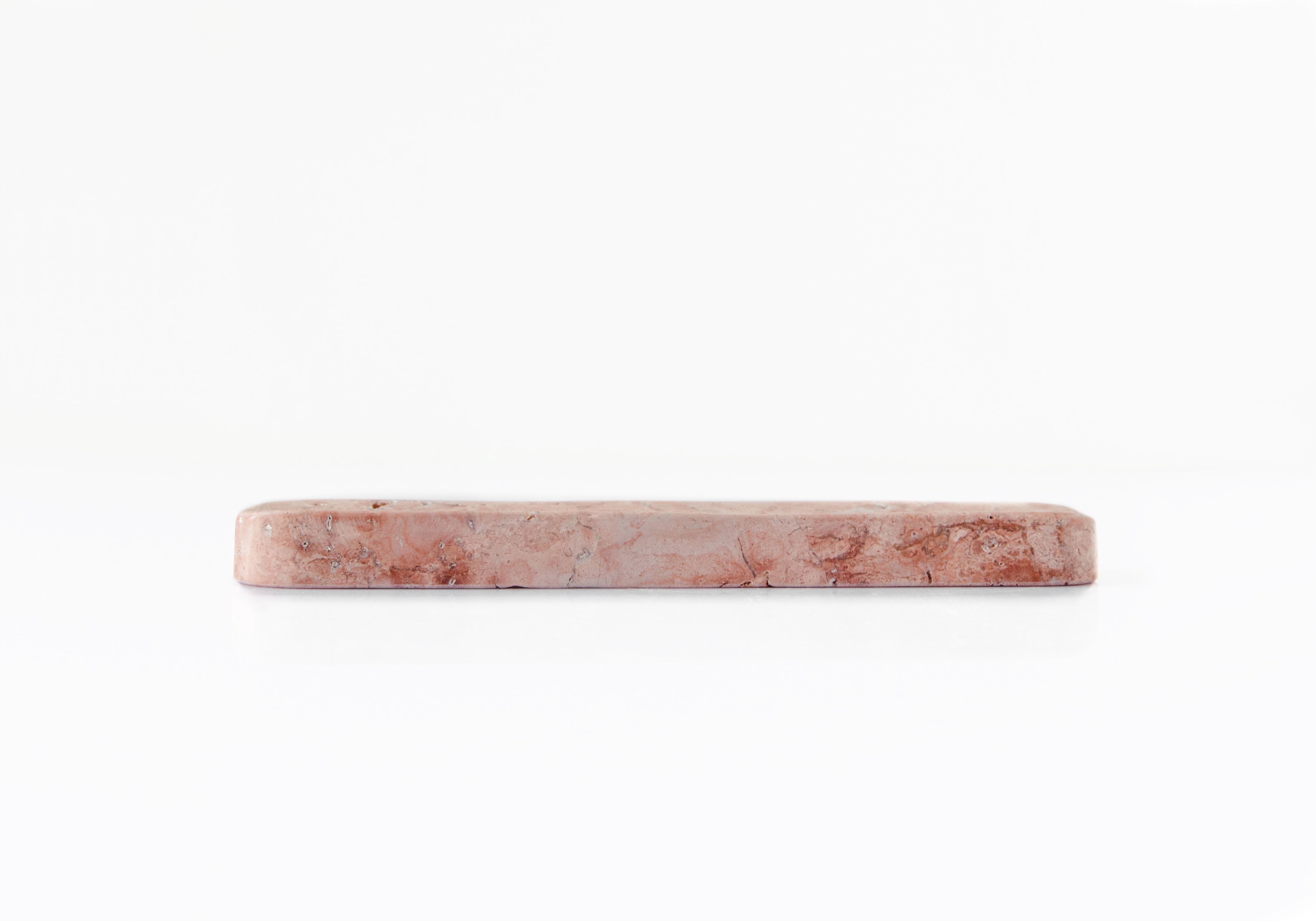 Portaincienso Topkapı Blush II en Mármol Rosa - Elegancia Atemporal con Tonos de Aurora