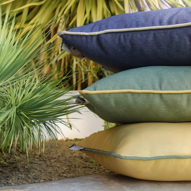 Cojín Decorativo Bicolor - Verde Oliva
