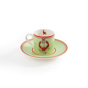 Set De 2 Tazas De Café Con Cangrejo De Porcelana Turca 80ml - I Believe in Good