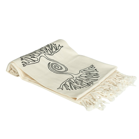 Peştemal Premium "As Above So Below" - Embroidered Hermetic Philosophy