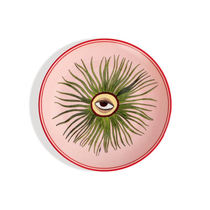 Set of 2 Porcelain Evil Eye Trays, 27cm and 21cm - I Believe in Good