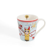 Set of 2 Turkish Porcelain Heaven or Hell Mugs 300ml - I Believe in Good