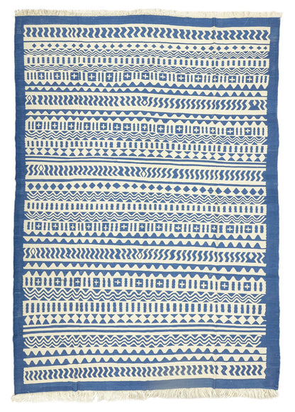 Zenge Primitive Design Wool Kilim Artesanal Natural Wool 231x311cm – Origen Sostenible