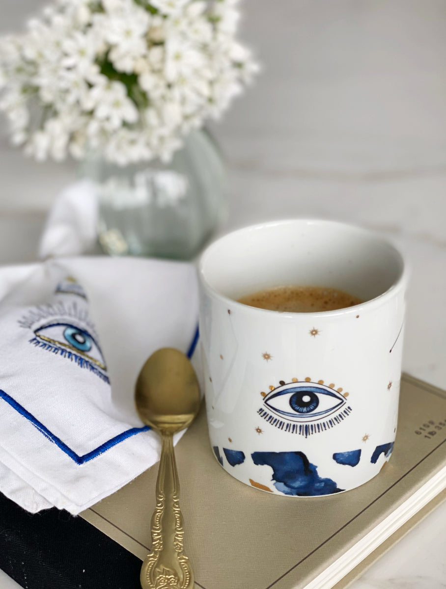 Spirit Eye – Taza Sin Asa -300 ml - Porcelana con Oro 24K