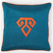 Kutnu "Fertility" Cushion - Celestial Turquoise Embroidery