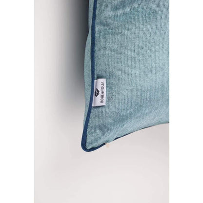 Funda de cojín de seda Kutnu con bordado - HandsOnHips ,  Azul claro