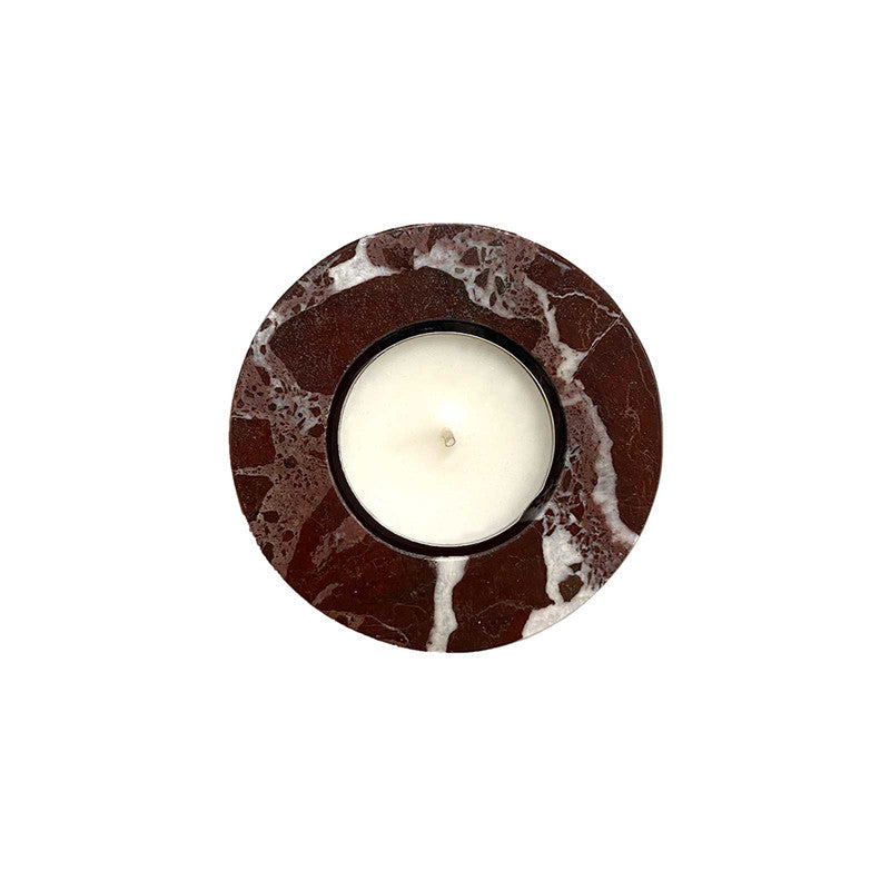 Candelero Individual M1V - Calidez Mediterránea en Mármol Cerezo Elazığ