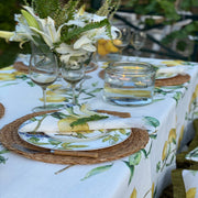 Mantel Capri Mediterráneo Tamaño Medio - Textil Lujo Mesa Artesanal