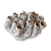 Escultura De Mesa en Cerámica Esmaltada Grande – Inspiración Coral Mediterráneo