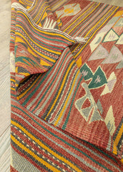 Dirse Colorful Hand-Woven Kilim Artesanal Natural Wool 117x213cm – Origen Sostenible