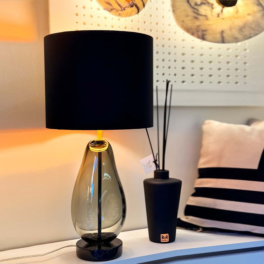 Base de Lámpara en Vidrio Soplado – Diseño Harmony Pebble