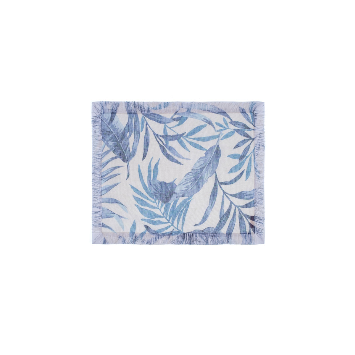 Set 4 Individuales Festiva Azul Blanco - Elegancia Francesa