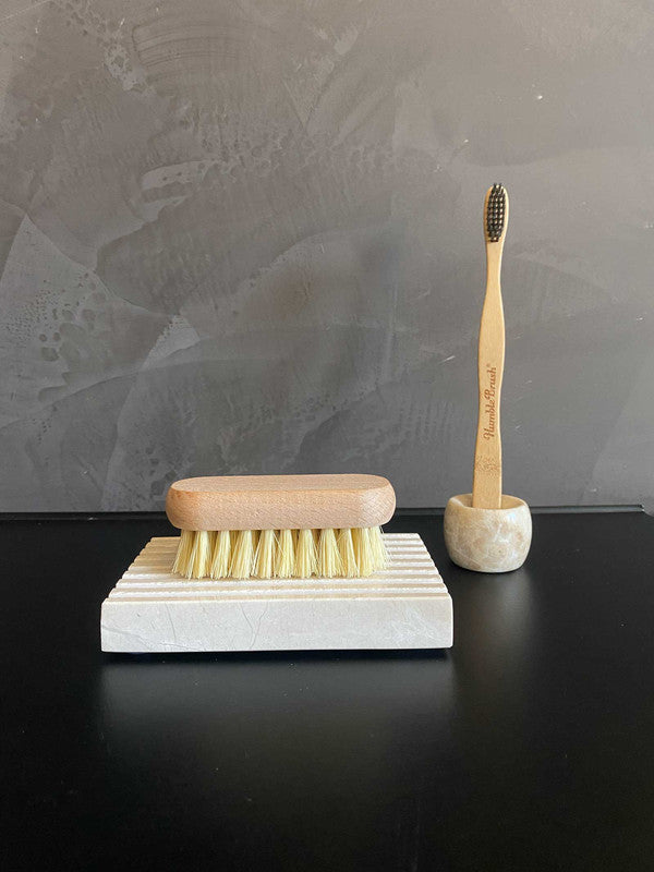 Jabonera S1B - Sostenibilidad Elegante en Mármol Beige