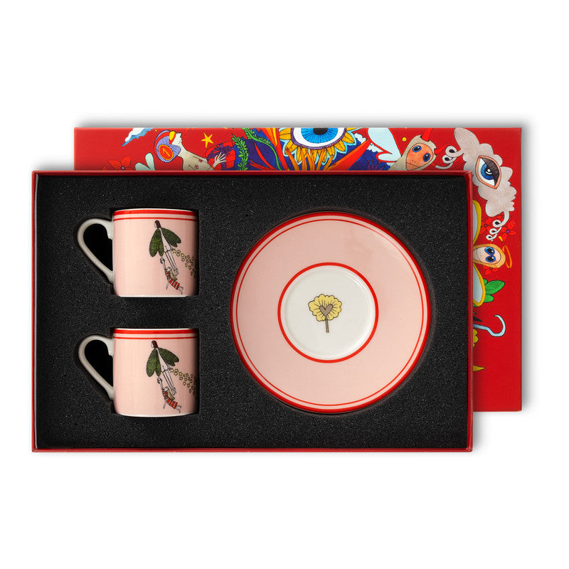 Set De 2 Tazas De Café Con Estrellas De Porcelana Turca 80ml - I Believe in Good