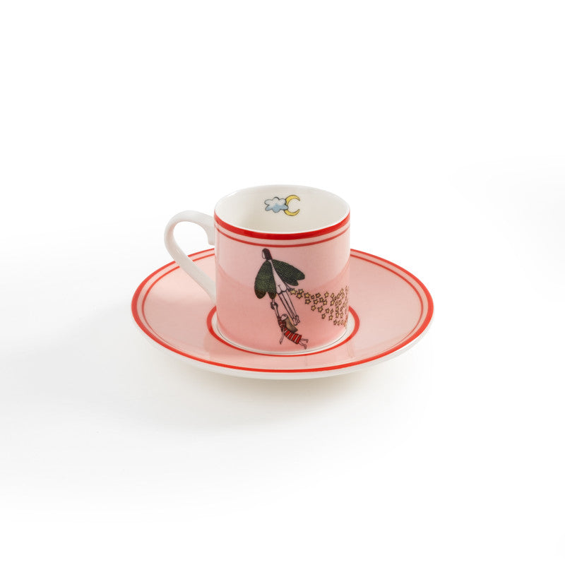 Set De 2 Tazas De Café Con Estrellas De Porcelana Turca 80ml - I Believe in Good