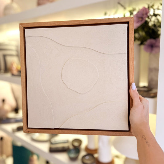 Set De Arte en Marco De Madera – Diseño Sol Y Luna