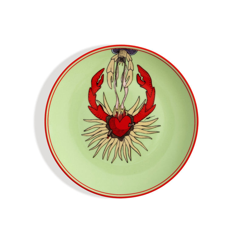 Set De 4 Platos Para Postre De Porcelana Turca 21cm - I Believe in Good