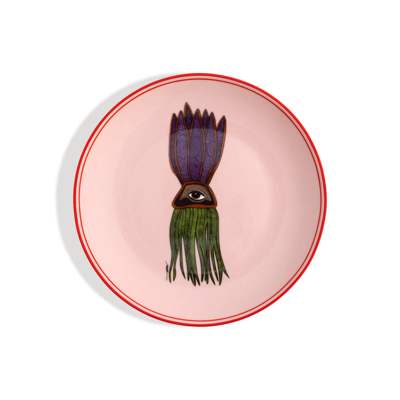 Set De 4 Platos Para Postre De Porcelana Turca 21cm - I Believe in Good