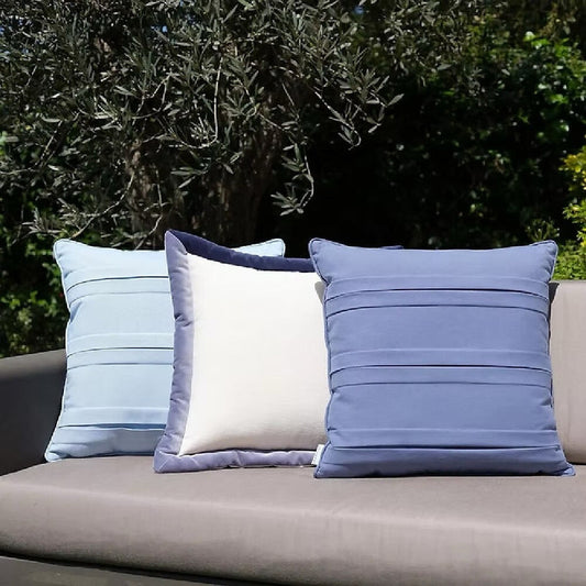Cojín Decorativo Bicolor - Azul Lapislázuli