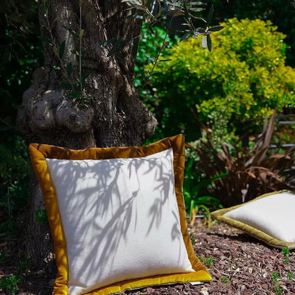 Cojín Decorativo Bicolor - Amarillo Mostaza