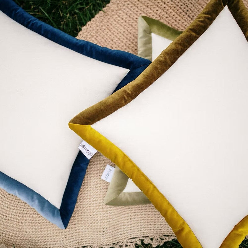Cojín Decorativo Bicolor - Amarillo Mostaza