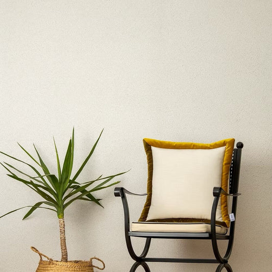 Cojín Decorativo Bicolor - Amarillo Mostaza