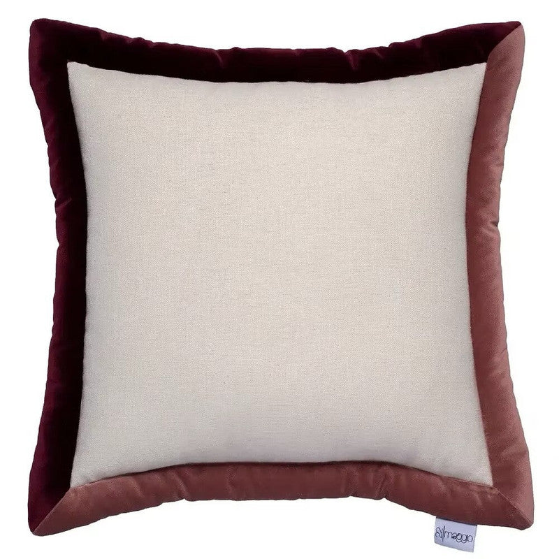 Cojín Decorativo Bicolor -  Burdeos