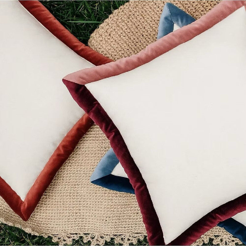 Cojín Decorativo Bicolor -  Burdeos