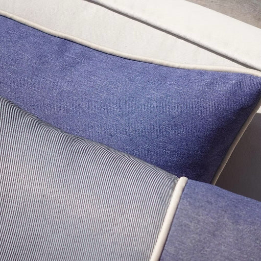 Cojín Rectangular De Exterior - Azul Savona