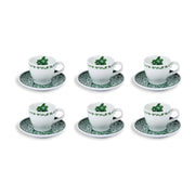 Set de Café Turco Victorian Garden - Ritual Elegante en Porcelana Inglesa (6 piezas con Estuche)