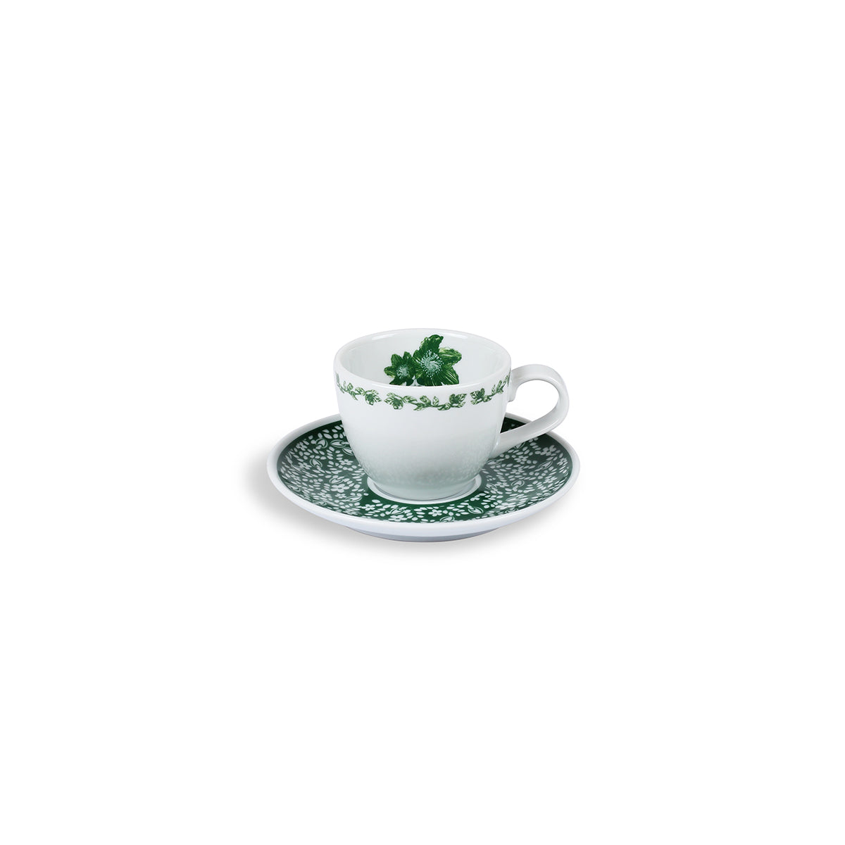 Taza de Café Turco Victorian Garden - Porcelana Floral Inglesa (85cc)
