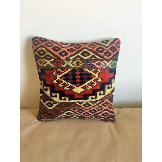 Funda de cojín Kilim vintage 40x40