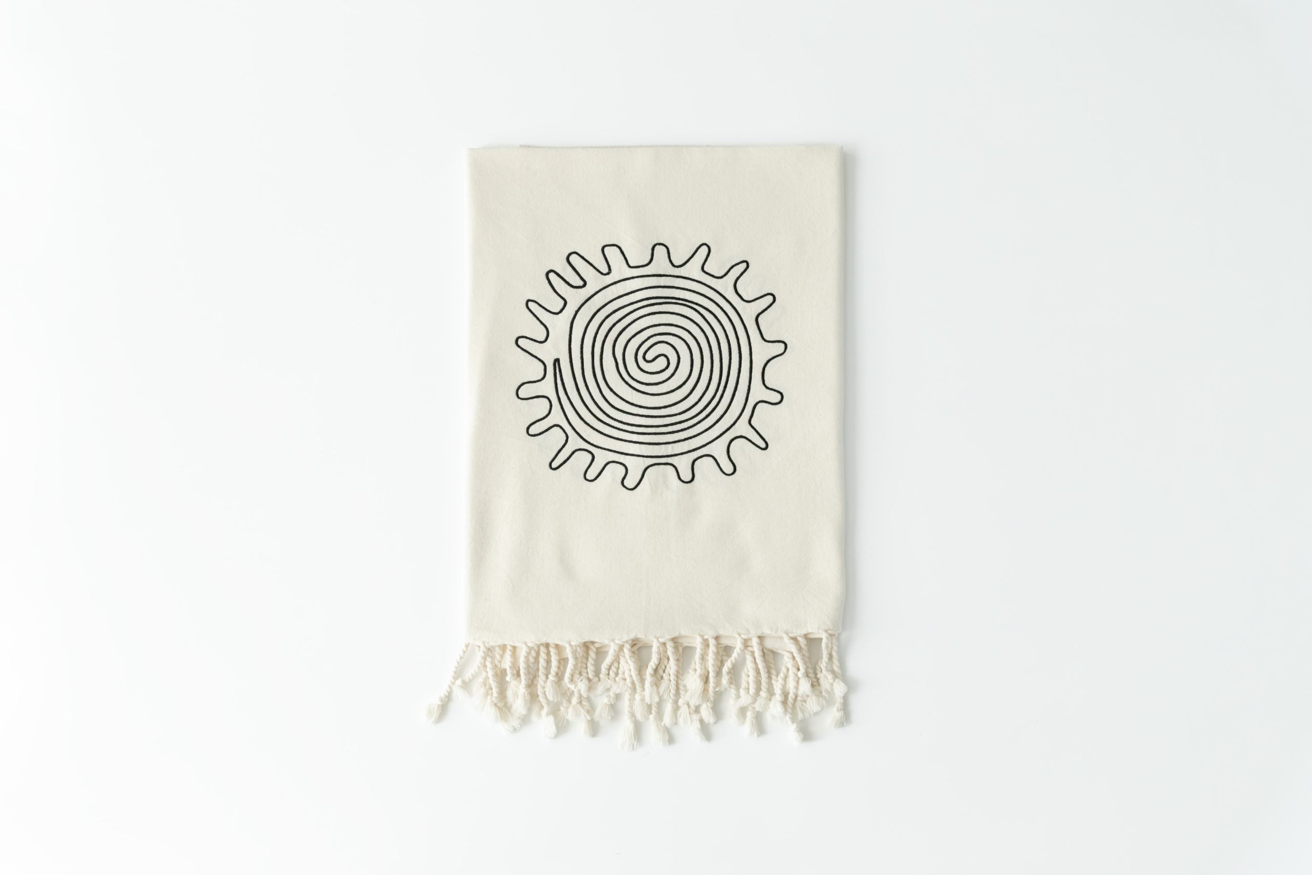Peshtemal  Artesanal "Espiral Sagrada" - Geometría de Evolución