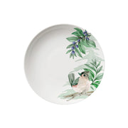 Plato Postre Cuento Invernal - Cerámica Mediterránea Pintada a Mano