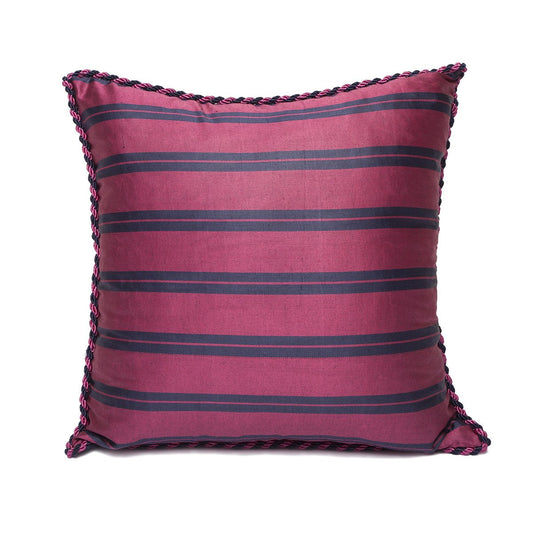 Funda de Cojín Kutnu Fucsia y Azul Marino - Contraste que Impacta