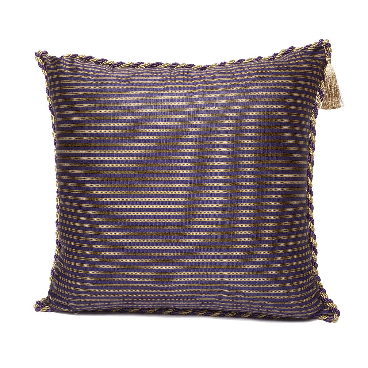 Funda de Cojín Kutnu Morado y Oro - Lujo sin Disculpas