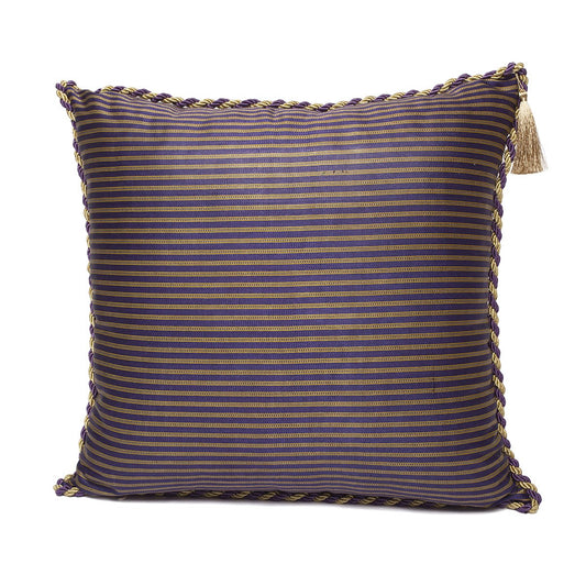 Funda de Cojín Kutnu Morado y Oro - Lujo sin Disculpas