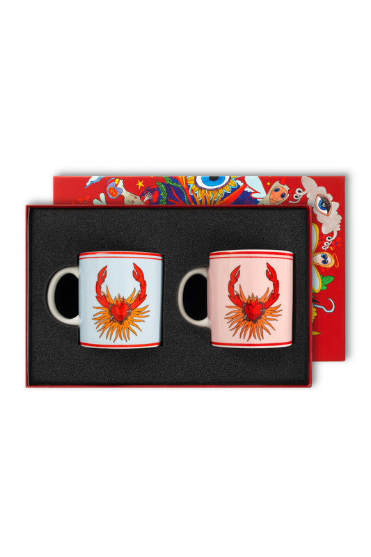 Set De 2 Tazas Con Cangrejo De Porcelana Turca 200ml - I Believe in Good